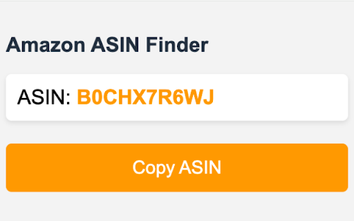 Amazon ASIN Finder :: Displays the ASIN of Amazon products for easy copying