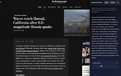 SpeakGoat :: Instantly summarize any webpage with intelligent AI. Save time, reduce reading fatigue, and get insights fast.
