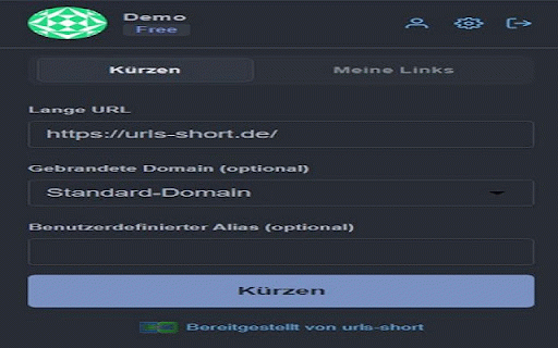 urls-short :: Erstellen Sie beispielsweise ganz einfach kurze und leistungsstarke Links und verwalten Sie diese einfach.
