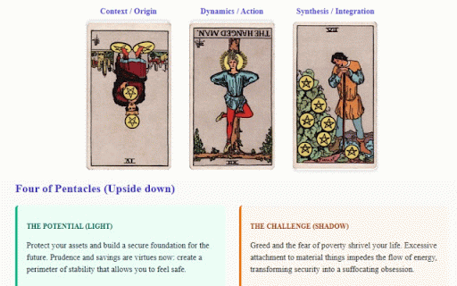 Tarot Reading :: A modular Single Page Application for psychological and introspective Tarot reading using the Rider–Waite deck.