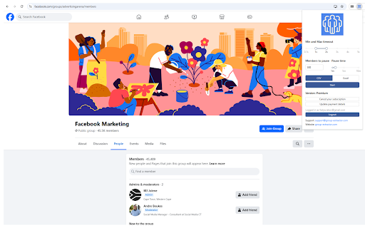 Group Extractor :: Export Facebook Group Members to CSV/Excel - Extract FB Profiles, Names, Join Dates & More with Group Extractor