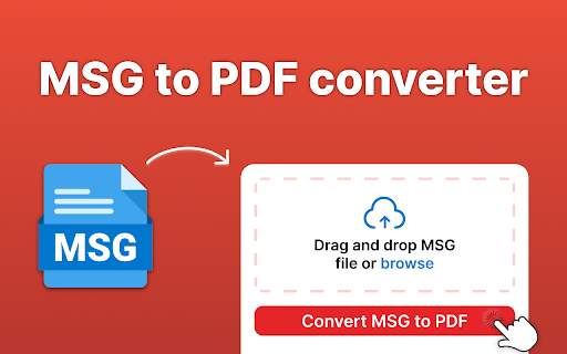 MSG to PDF :: Use MSG to PDF Chrome Extension to quickly convert msg file to pdf. You can easily convert outlook email to pdf in a few clicks.