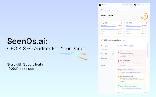 GEO-Lens - GEO Auditor & AI Visibility Monitor :: Professional GEO auditing tool with AI visibility monitoring for EEAT and CORE optimization
