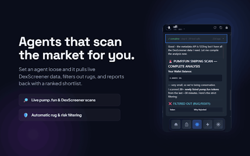 WalletAI :: A self-custody Solana wallet with a built-in AI assistant and autonomous agents, powered by the Tenseuron compute network.