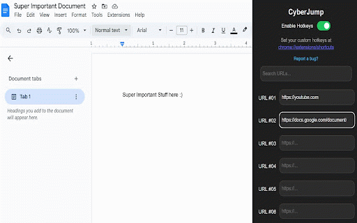 Chrome Shortcuts – Open Sites & Pages Instantly via Custom Keyboard Hotkeys :: Boost productivity by opening websites instantly using custom keyboard shortcuts you define.