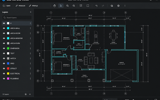 CadPeek: DWG & DXF Viewer Online :: Open DWG/DXF drawings in your browser. Convert, measure, and markup without AutoCAD.