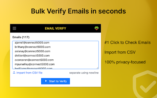 Email Verify - Bulk Email Checker & Validator :: Instantly verify bulk emails to check availability, streamline your email verification process!