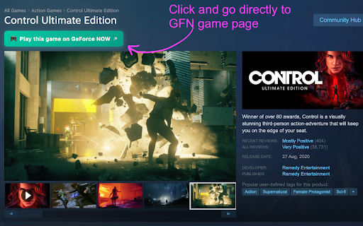 GeForce Now Checker for Steam :: Shows if Steam games are available on GeForce Now with direct links