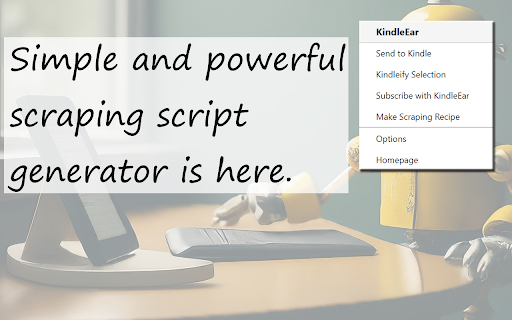 KindleEar :: Provides multiple convenient methods for using the KindleEar web app and assists in creating web scraping recipes without coding.