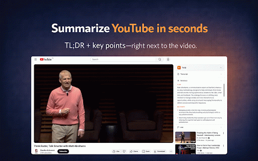 Tocly - AI YouTube Summarizer :: AI-powered YouTube summarizer. Get key points, timestamps, and chat with any video in seconds.
