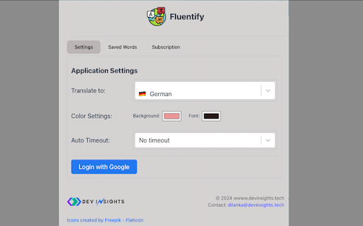Fluentify :: Fluentify is a chrome extension that helps you to learn new languages by translating the text instantly on the web pages.