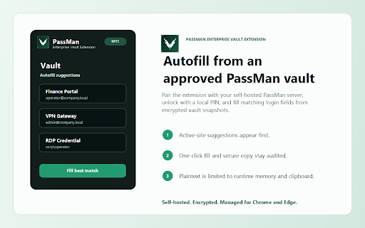 VaultPilot Browser Vault Extension :: VaultPilot browser vault for autofill, secure copy, optional password exposure checks, and Chrome Web Store rollout.