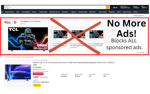 Amazon Ad Blocker :: Blocks sponsored ads on Amazon for a cleaner shopping experience