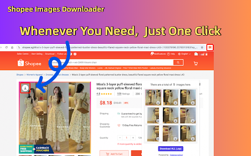 Shopee Image Downloader :: One-click download of Shopee product images, supports single and batch download of HD images.
