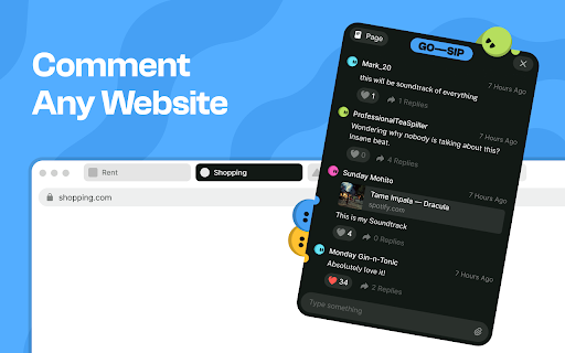 go-sip :: Chat Anonymously on Favorite Platforms