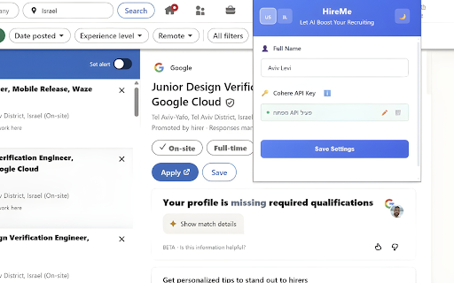 HireMe Messenger :: Generate AI-powered, personalized LinkedIn messages for job applications and networking.
