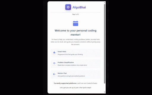 AlgoBhai - Your Coding Mentor :: AI-powered mentor that helps you understand and solve coding problems without giving away solutions