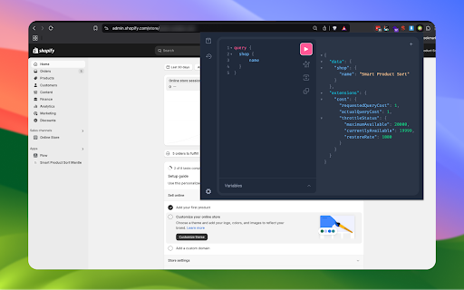 Shopify GraphQL API Client :: A GraphQL interface for the Shopify Admin GraphQL API directly in your browser