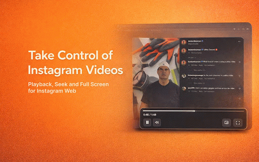 IG Video Controls Enabler :: Adds custom video controls to Instagram videos (fullscreen, seek/scrub) and remembers your mute preference.