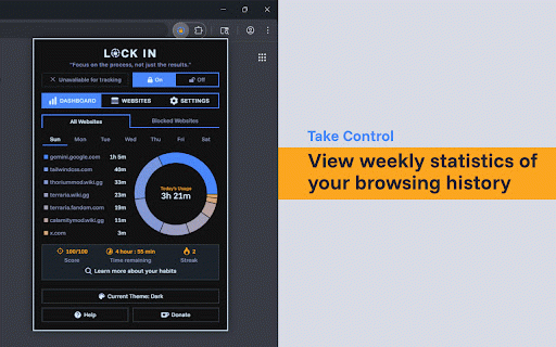 Lock In - Focus & Distraction Manager :: Manage distracting sites with tracking, blocking, and more to keep yourself locked in.