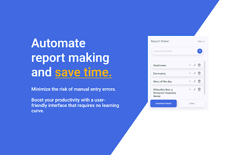 Eirinika Report Maker :: Creating reports for eirinika website