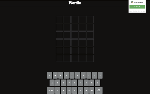 Auto Wordle :: Auto solve and fill-in wordle result