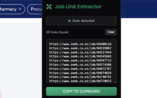 Job Link Extractor :: Extracts and cleans job links from specified websites.