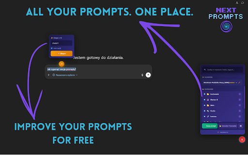 NextPrompts - AI Prompt Manager :: Save, organize and use your AI prompts instantly on ChatGPT, Claude, Gemini & Perplexity.