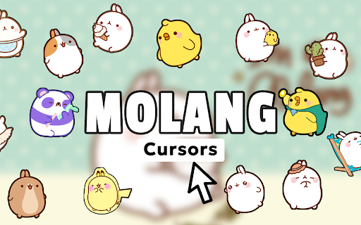 Molang Cursor - Kawaii Cursor for Chrome :: Hop online with Molang cursors. Perfect for fans of Piu Piu & fluffy bunnies !