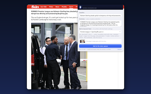 NewsMasher Clipper :: Turn any article you are reading into a post on your own site, in your voice. One click sends it to your NewsMasher keyword feed.