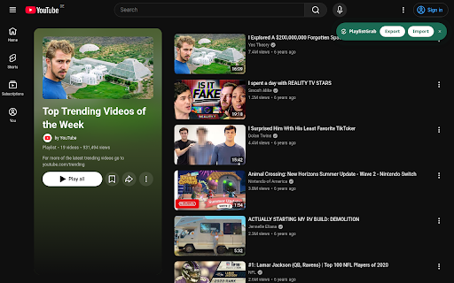 PlaylistGrab: YouTube Playlist Export, Import & Transfer :: Export, import & transfer YouTube playlists to CSV/JSON — with a per-video report of what actually landed.