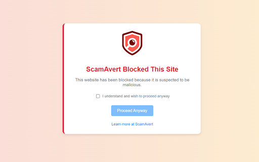 ScamAvert :: ScamAvert browser protection.