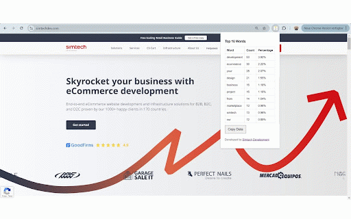 Word Frequency Analyzer :: Shows the top 10 most frequently used words on the page. Developed by Oleg Uskov from Simtech Development: https://simtechdev.com/