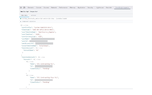 OmniScript Inspector :: Reads jsonData from OmniScript step components across all Vlocity industry namespaces and custom implementations