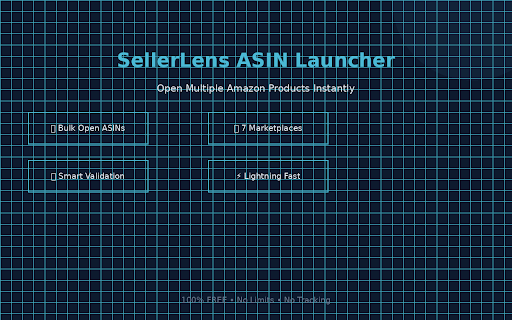 SellerLens ASIN Launcher :: Bulk Amazon product opener for sellers - Launch multiple ASINs across marketplaces instantly