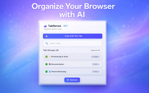 TabSense :: Tab organizer and research assistant.
