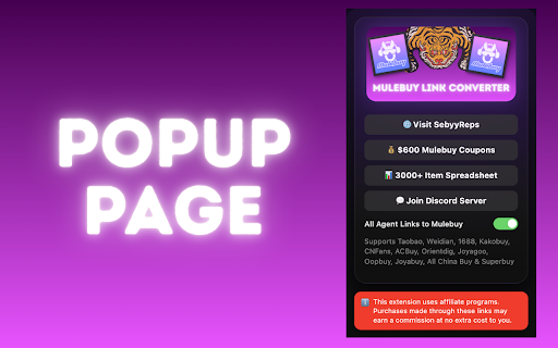 Mulebuy Link Converter :: Converts agent links to Mulebuy, and provides quick in-page controls.