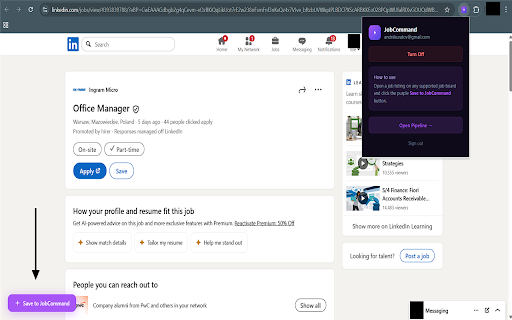 JobCommand — Job Clipper :: Save jobs from 130+ job boards to your JobCommand pipeline in one click.