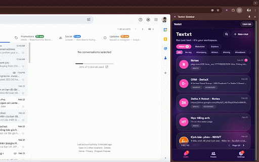Textxt Sidebar :: Open Textxt in Chrome Side Panel.