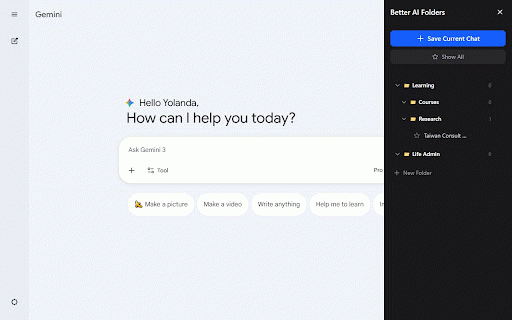 Folder Brick - Gemini & ChatGPT Folders :: Organize your AI chat conversations with folders and bookmarks