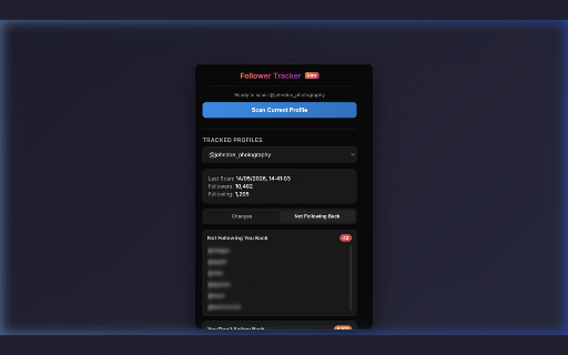 Follower Tracker - Who Unfollowed Me :: Track your social media followers. Easily see who unfollowed you and who recently followed you. 100% private.