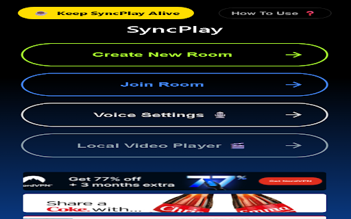 SyncPlay :: Instant synchronization for video play, pause, and seek