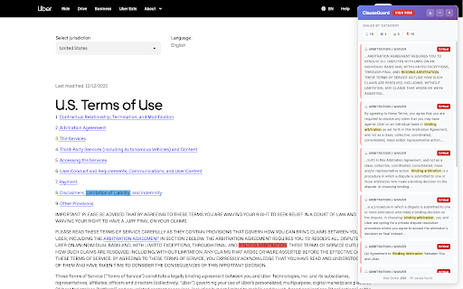 ClauseGuard - Terms & Privacy Scanner :: Detects and highlights risky clauses in Terms of Service and Privacy Policy pages. Works fully offline with no data collection.
