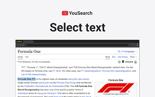 YouSearch - Search selected text on Youtube™ :: Search on YouTube by selecting the text and right clicking
