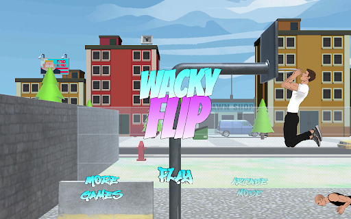 Wacky Flip :: Play Wacky Flip in your browser. Perform flips, master parkour stunts, and land perfect tricks in every level.