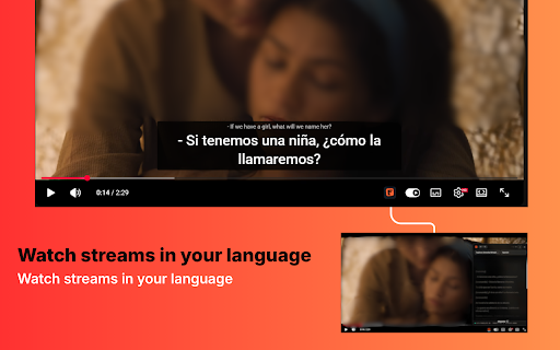 Echo Captions: Video & Subtitle Translator :: Translate YouTube videos, Twitch & Kick live streams and Crunchyroll anime. Auto AI subtitles & live captions in 14 languages.
