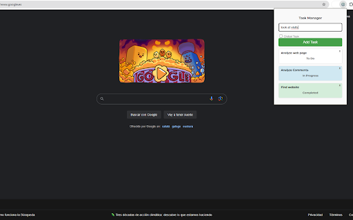 Task Manager Extension :: A simple and clean task manager extension for organizing tasks.