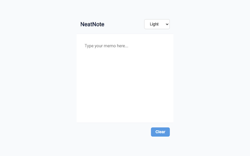 NeatNote :: A sleek note-taking extension with beautiful themes and auto-save