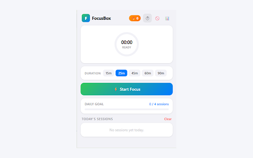 FocusBox :: FocusBox — Block distractions, track habits, and protect your deep work.