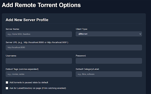 Add Remote Torrent :: Add Remote Torrent